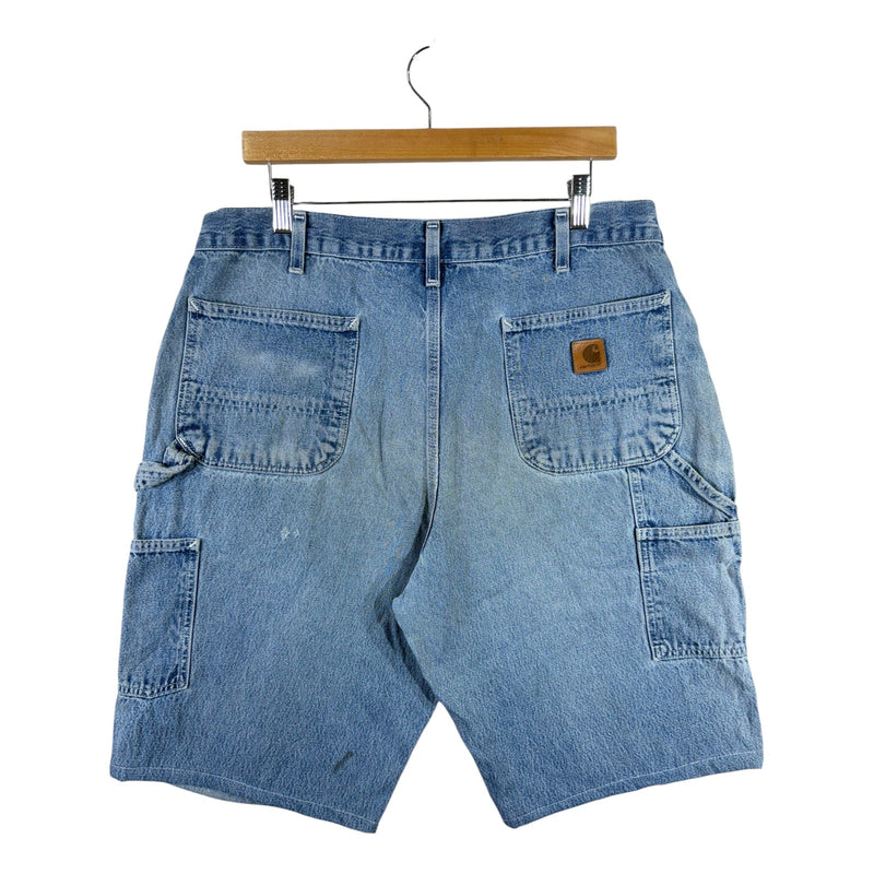 Vintage Carhartt Dungaree Fit Denim Carpenter Shorts 38
