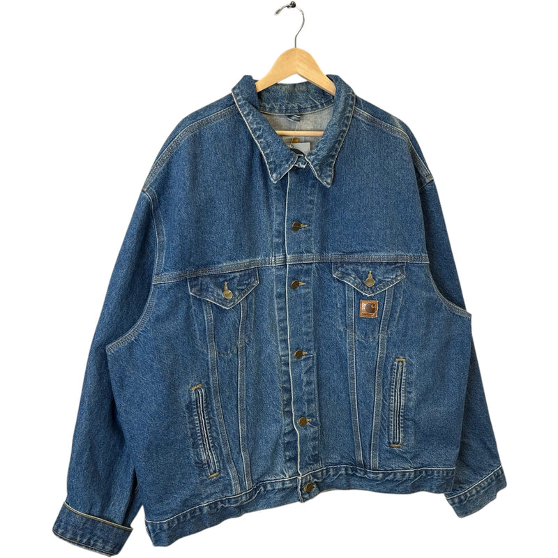 Vintage Carhartt J12 DST Button Up Denim Jacket