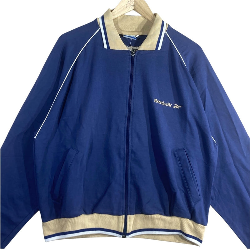 Vintage Reebok Collared Full Zip Bomber Jacket