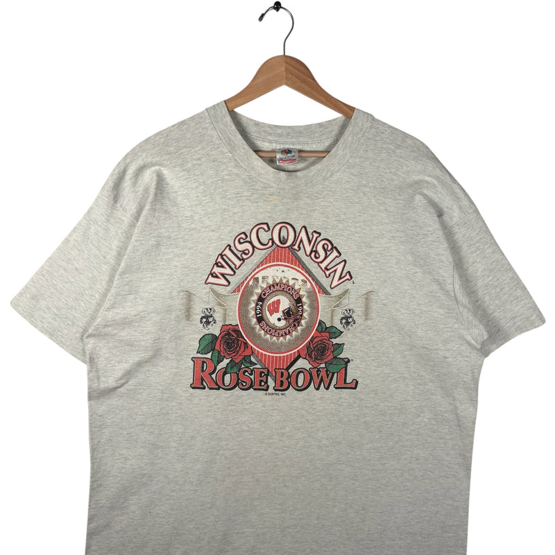 Vintage University of Wisconsin Rose Bowl Champs Football 90s Tee