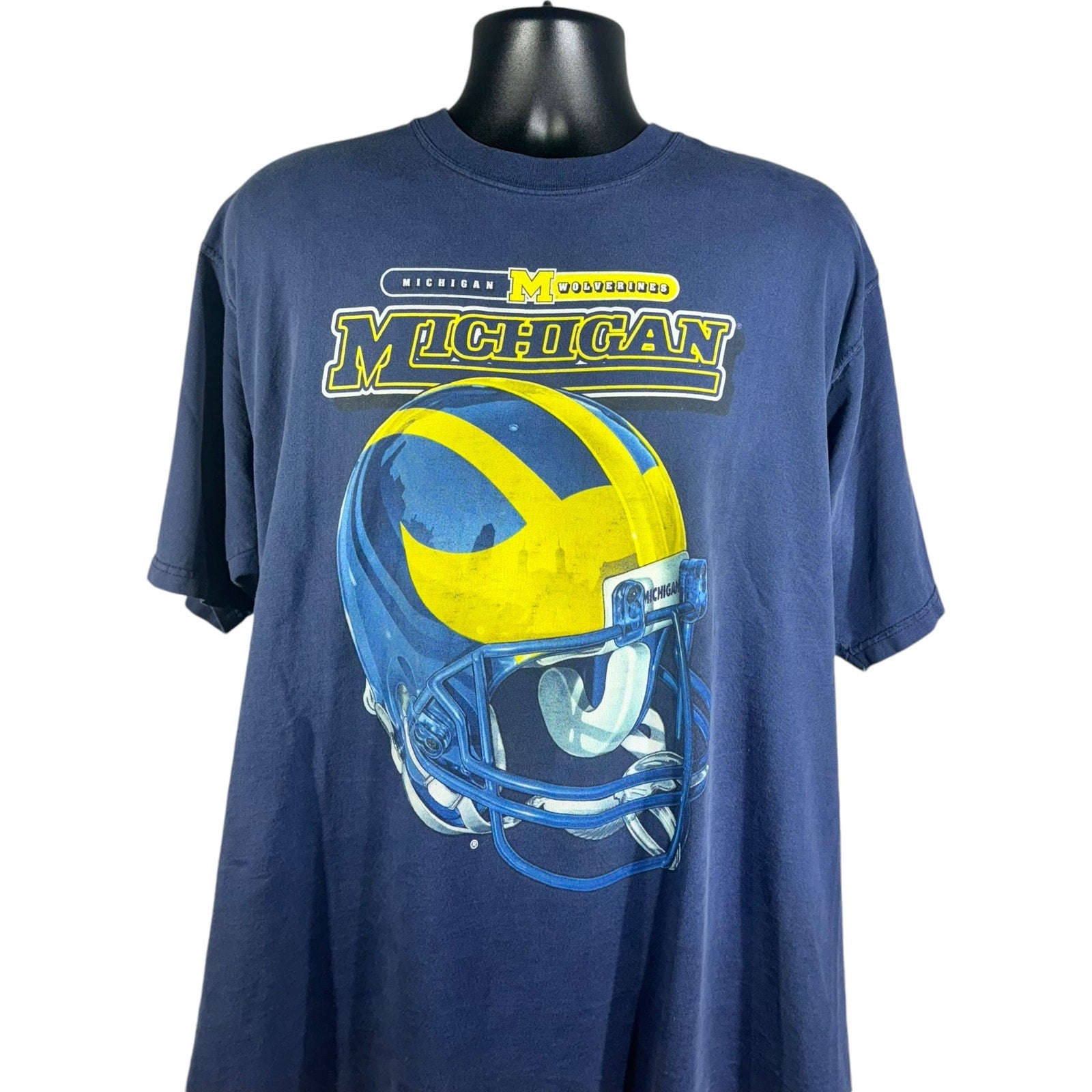 Vintage University of Michigan Wolverines Big Helmet Tee