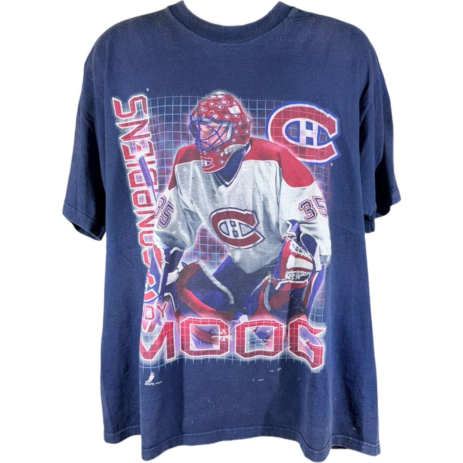 Vintage Pro Player Montreal Canadians Andy Moog NHL Player Tee