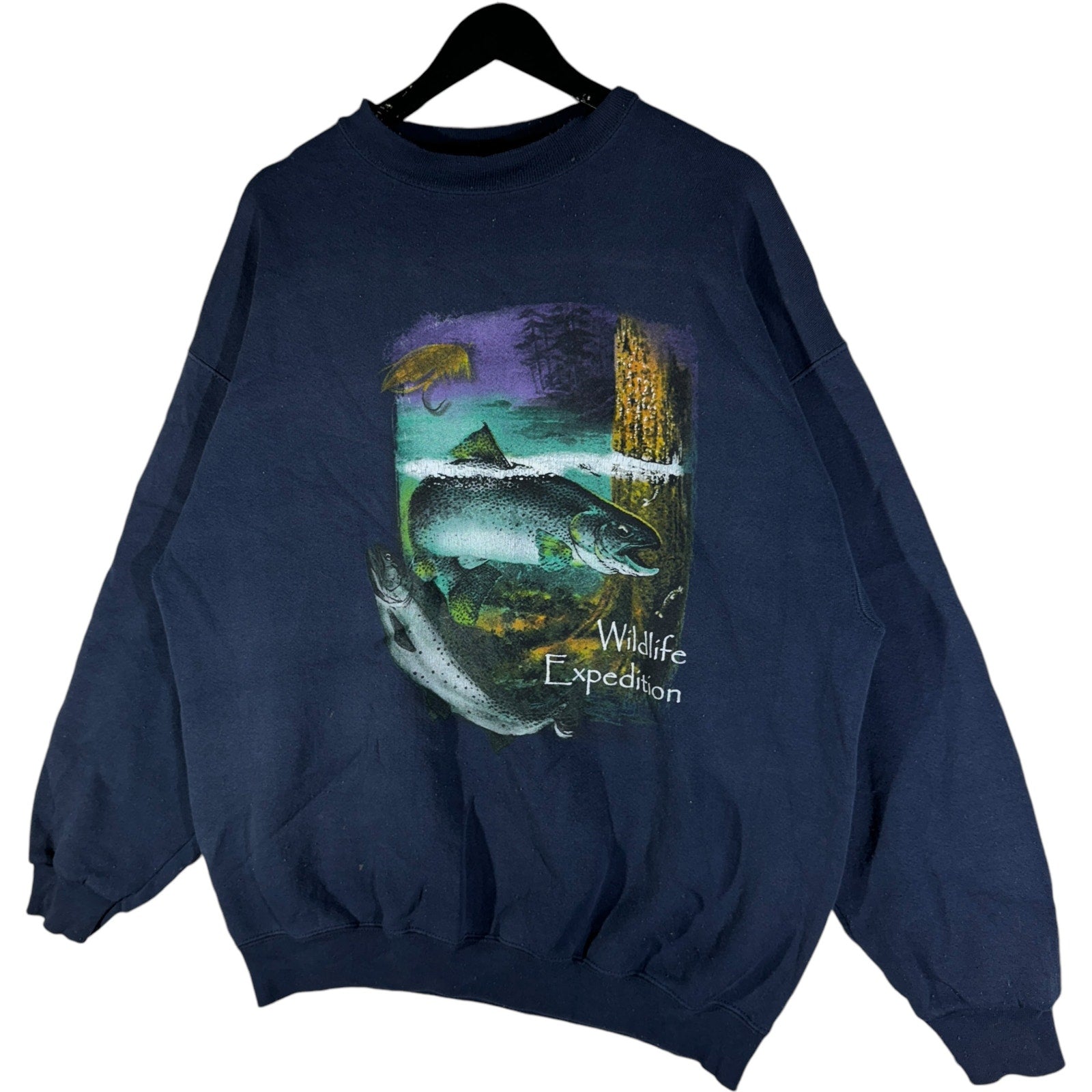 Vintage Wildlife Expedition Fish Nature Crewneck