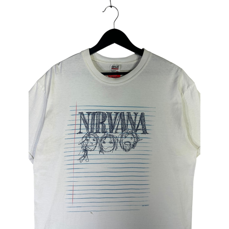 Vintage Nirvana Notebook Doodle Band T-Shirt