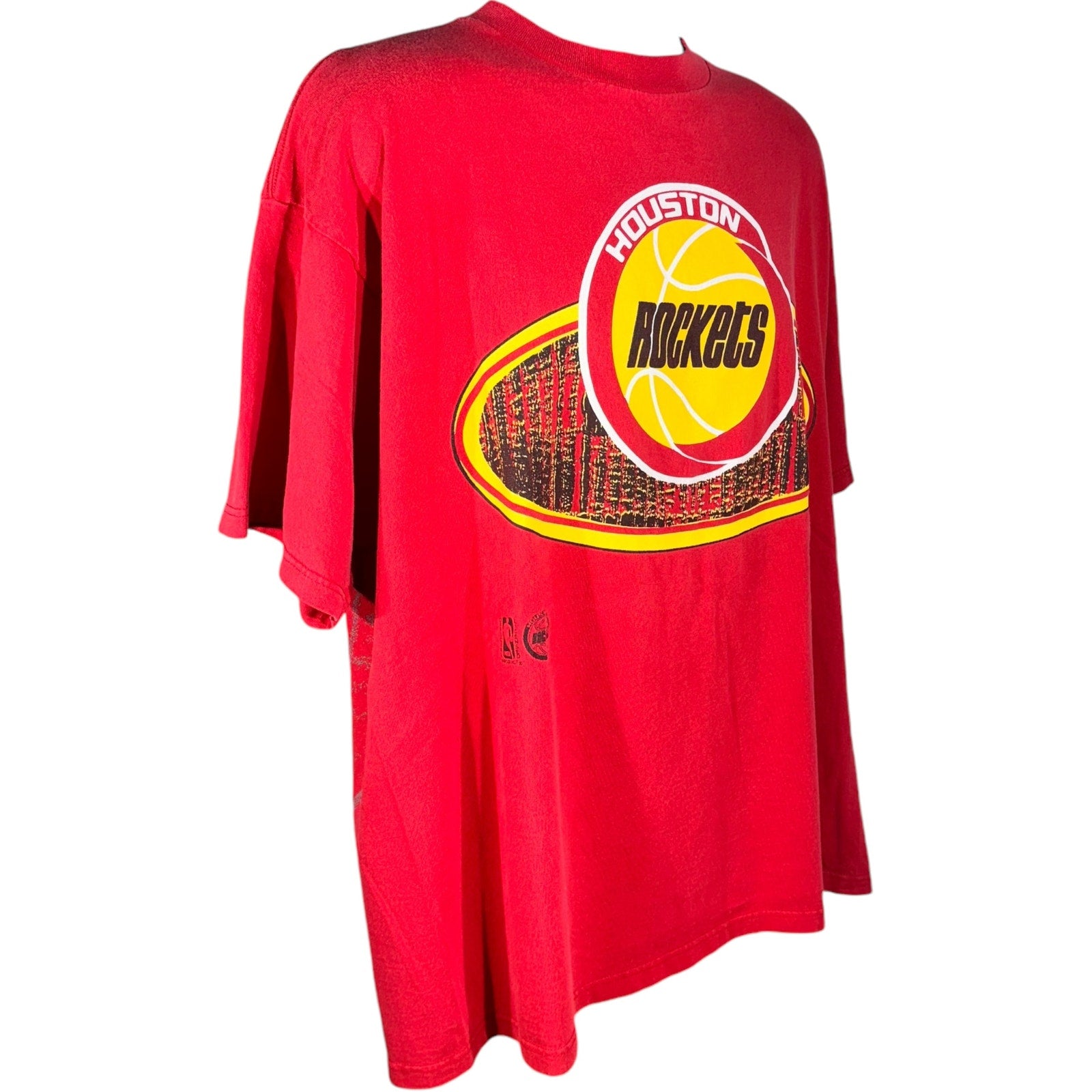 Vintage Houston Rockets Zubaz Logo Tee 90s