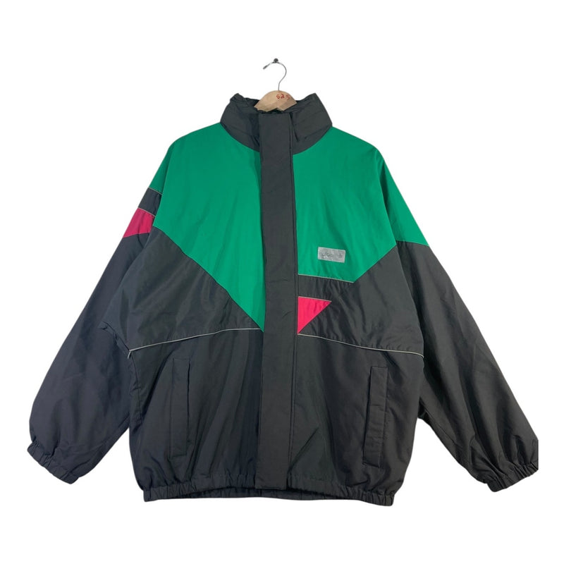 Vintage Adidas Colorblock Chest Logo Windbreaker