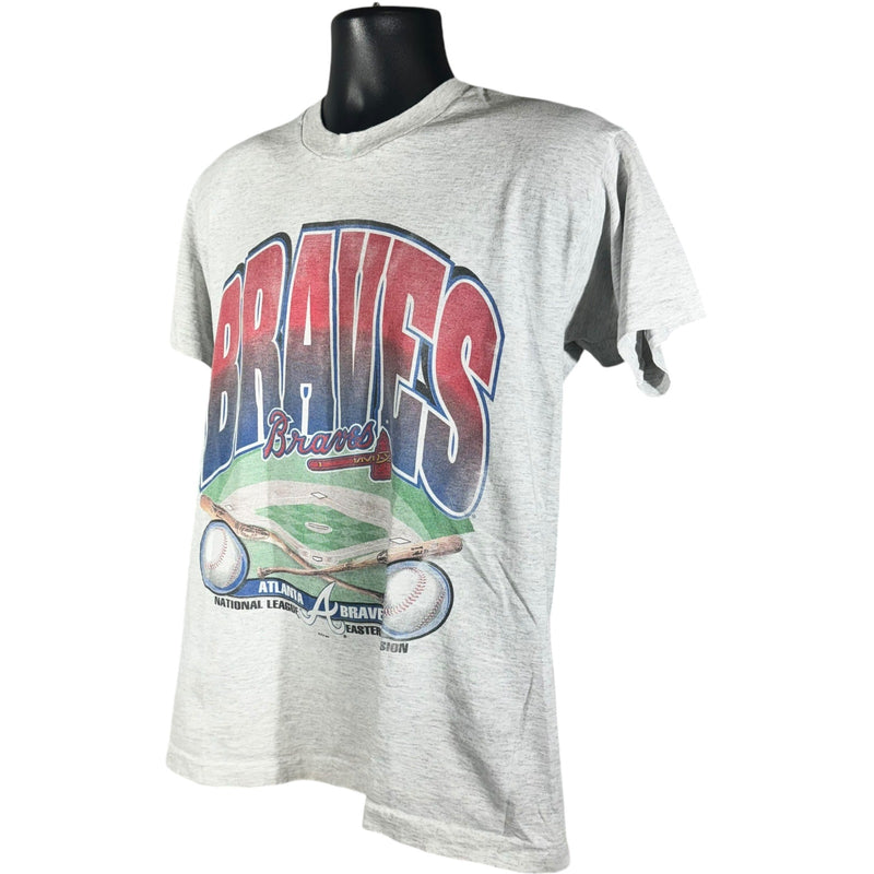 Vintage Atlanta Braves National League MLB Spellout Tee 90s