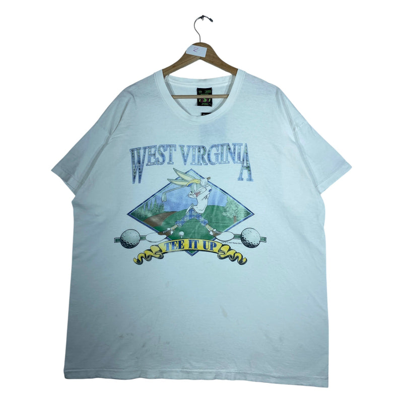 Vintage Bugs Bunny West Virginia Tee It Up Golf T-Shirt
