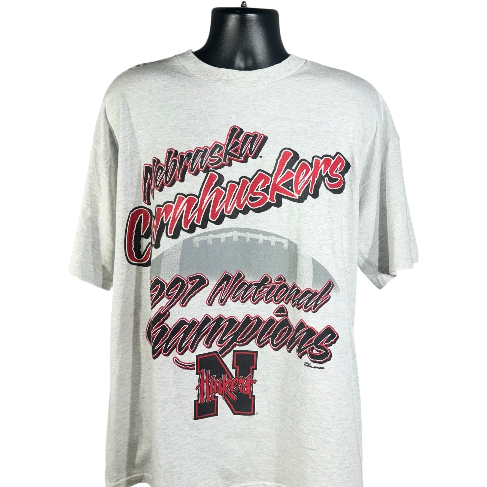 Vintage University of Nebraska '97 National Football Champs Tee