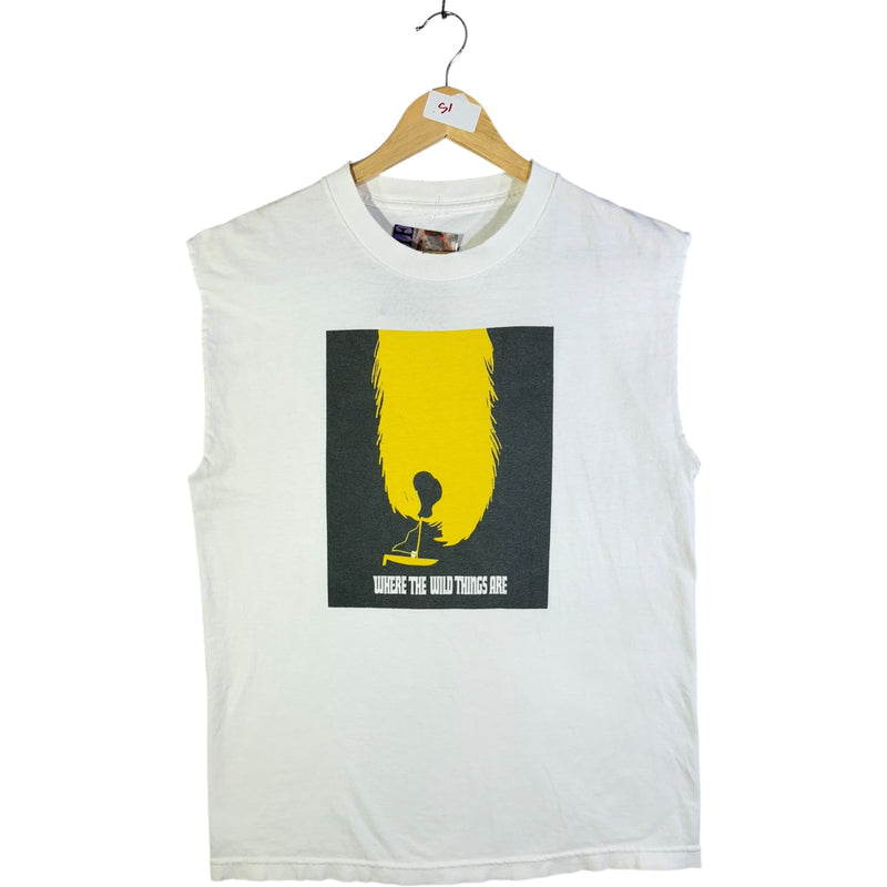 Vintage Graphic Print Muscle Sleeves Tank Top