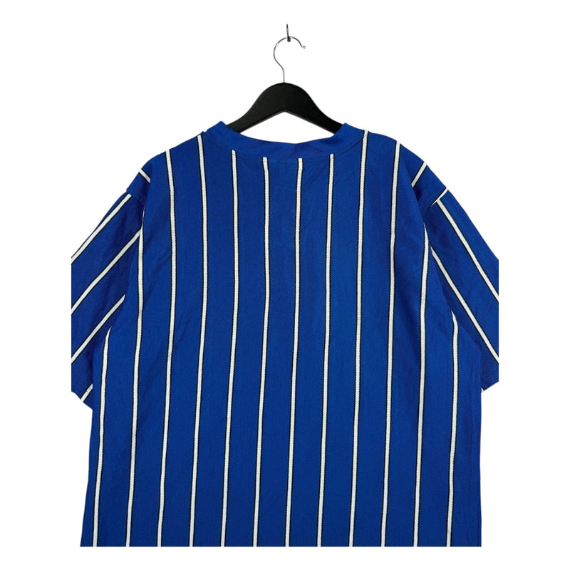 Vintage Jerzees Sport Soccer Athletic Striped T-Shirt