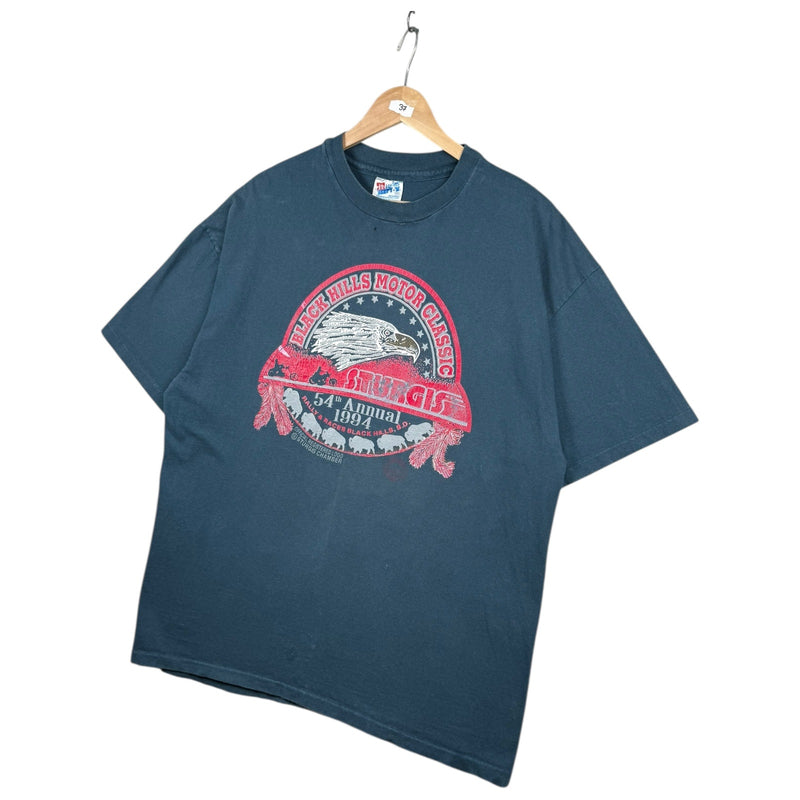 Vintage Motorcycle Rally Biker Eagle Graphic T-Shirt