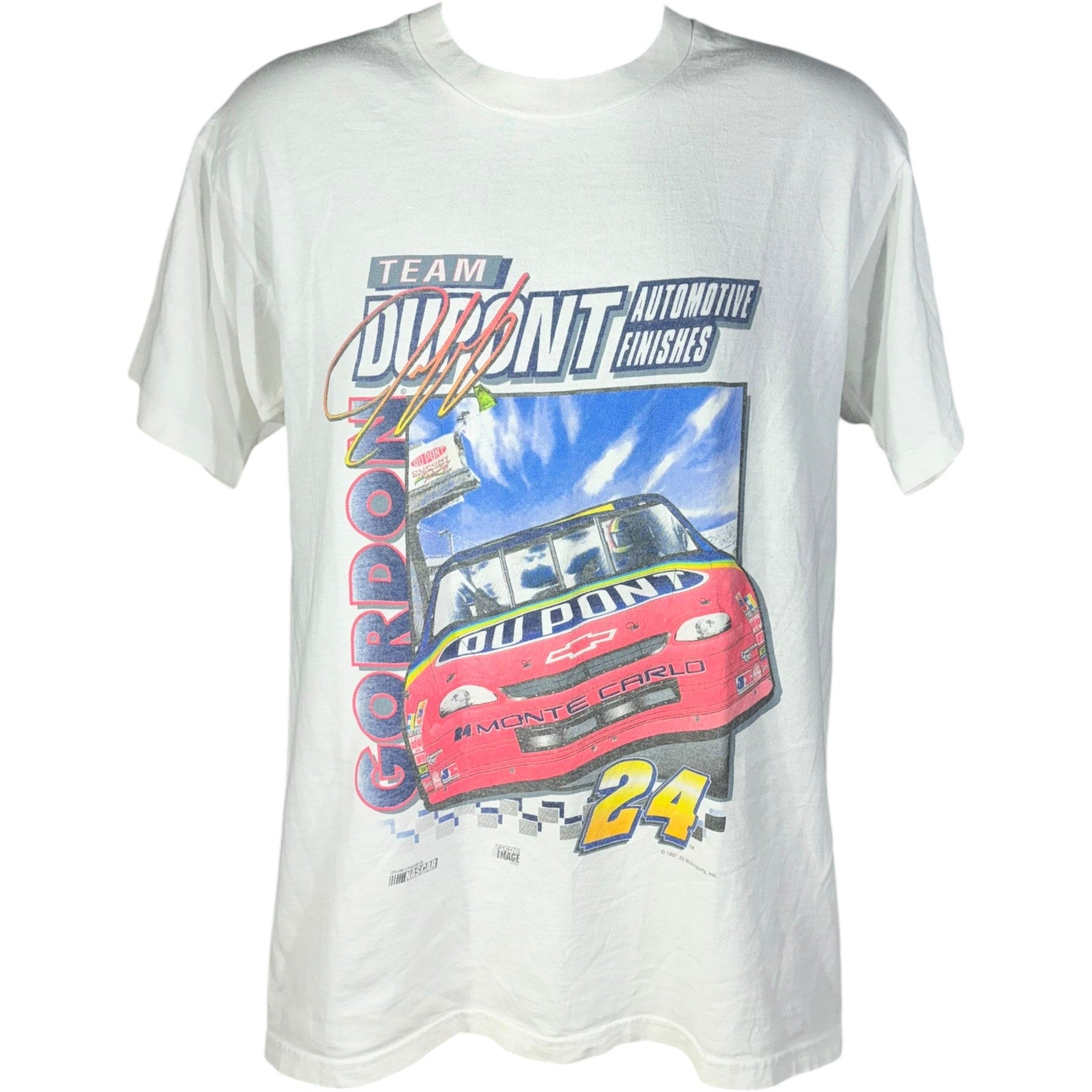 Vintage Jeff Gordon Team Dupont #24 NASCAR Tee 1997