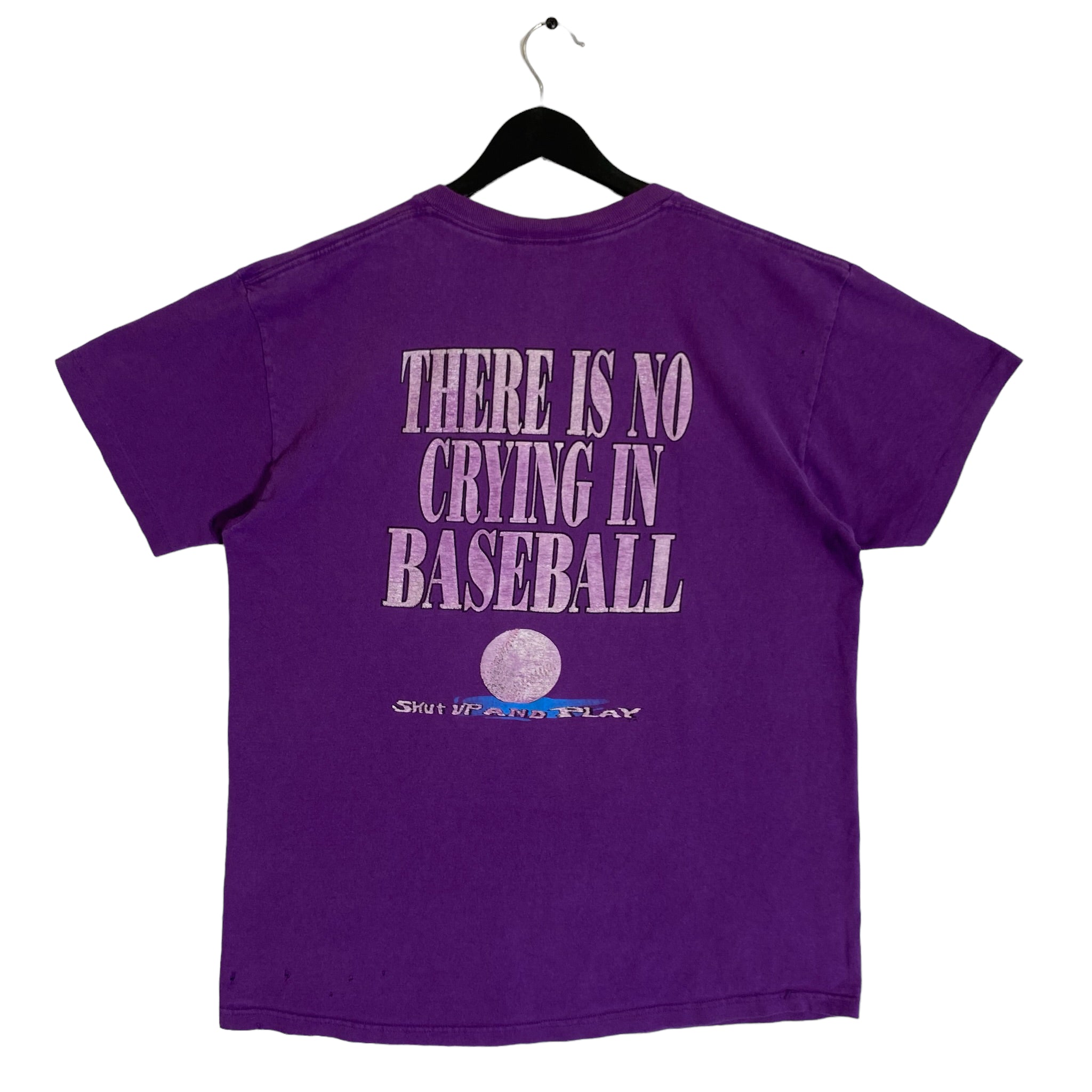 Vintage Shut Up And Play Baseball Shirt