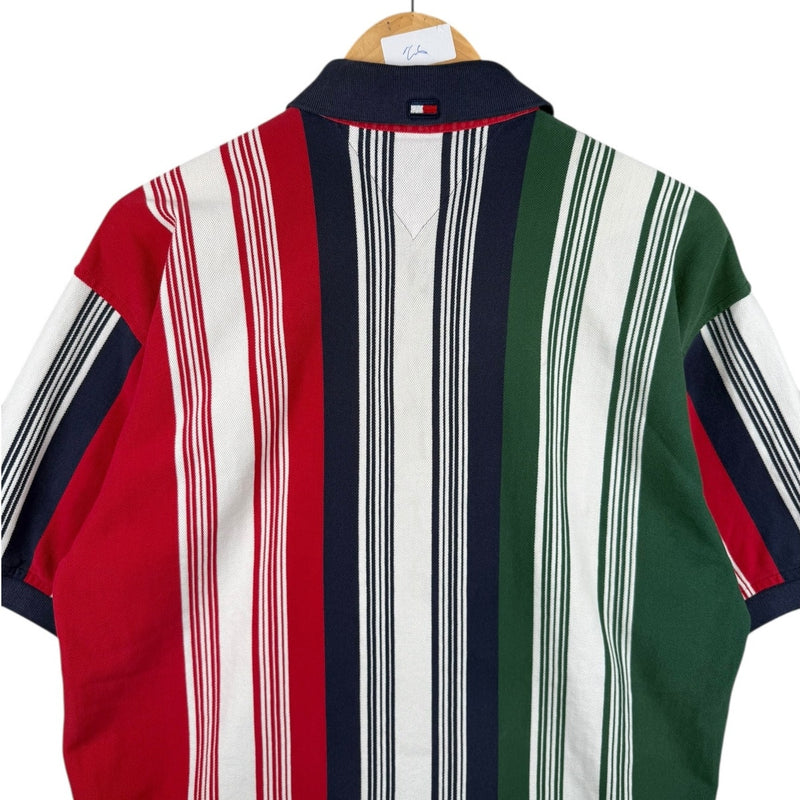 Vintage Tommy Hilfiger Vertical Stripe Polo Shirt