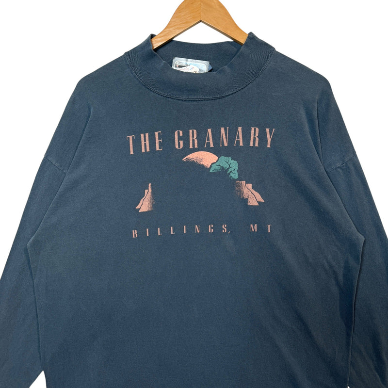 Vintage The Granary Billings Montana Souvenir Long Sleeve