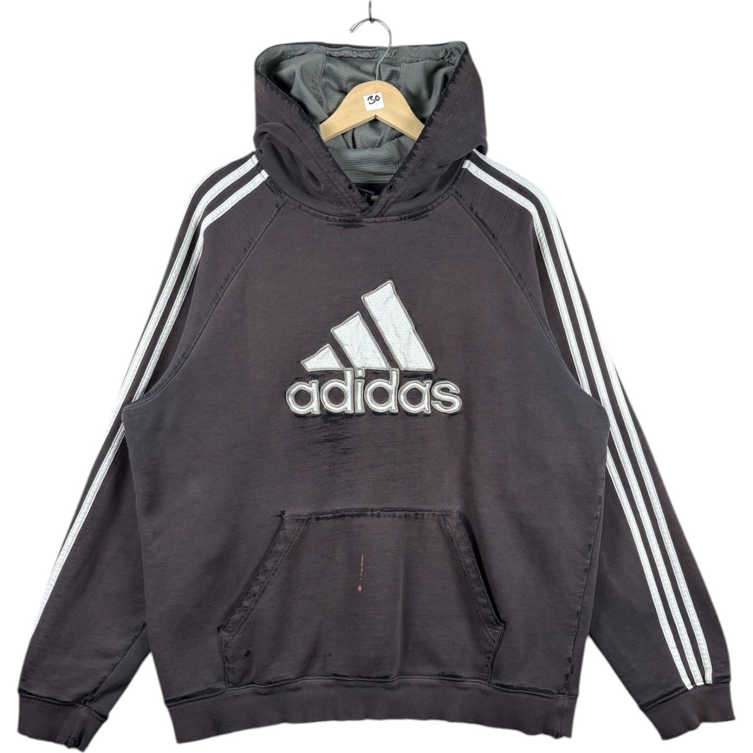 Vintage Adidas Trefoil Stripes Hoodie