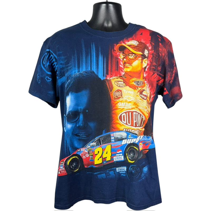 Vintage NASCAR Jeff Gordan AOP Racing Tee