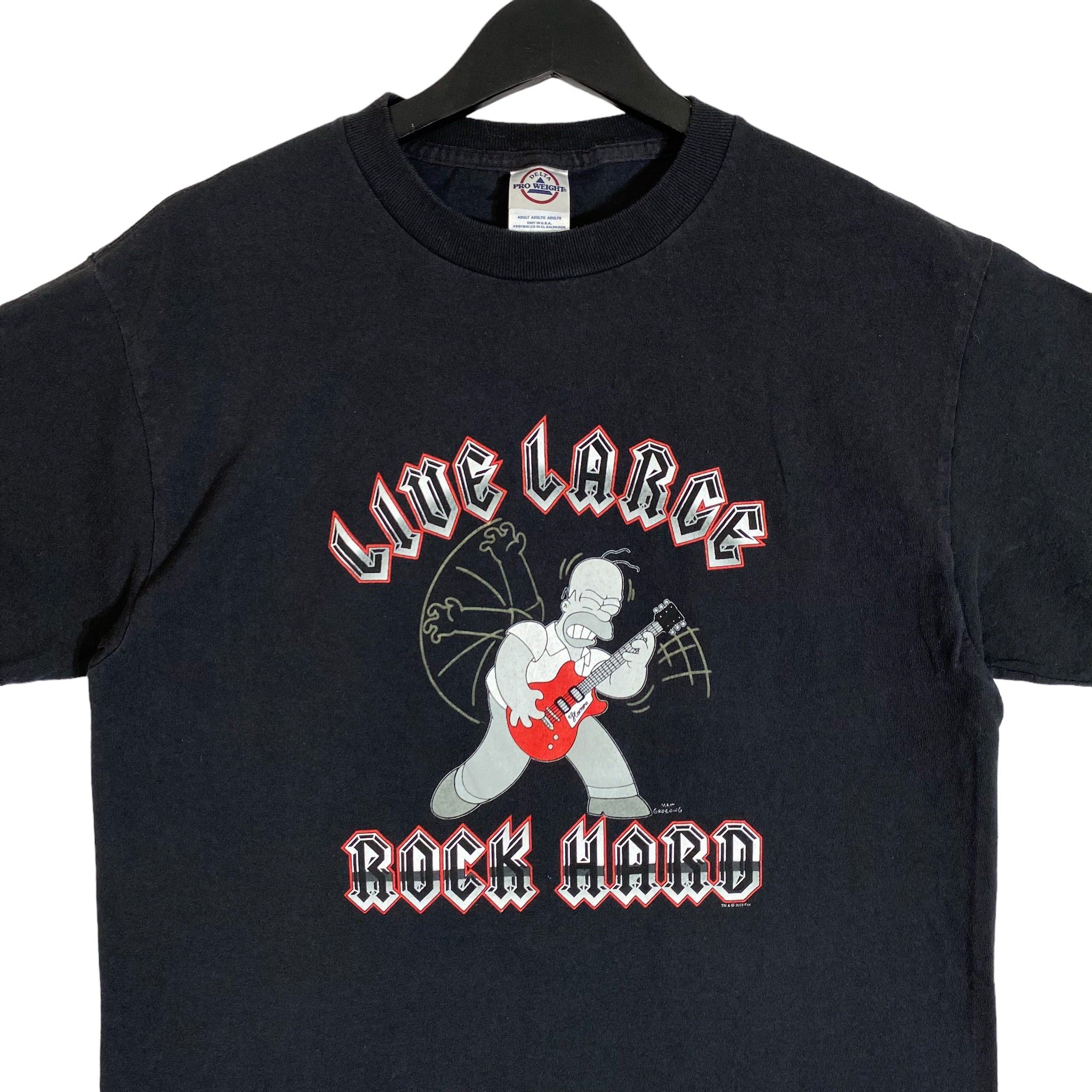 The Simpsons "Live Large Rock Hard" Shirt 2005