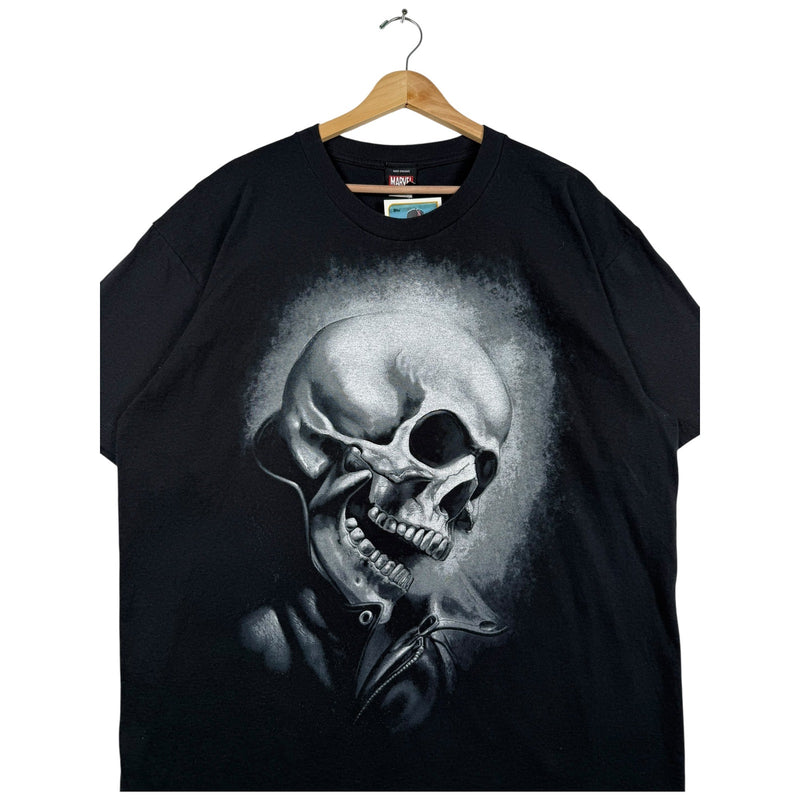 Vintage Marvel Skull Goth Graphic Short Sleeve T-Shirt