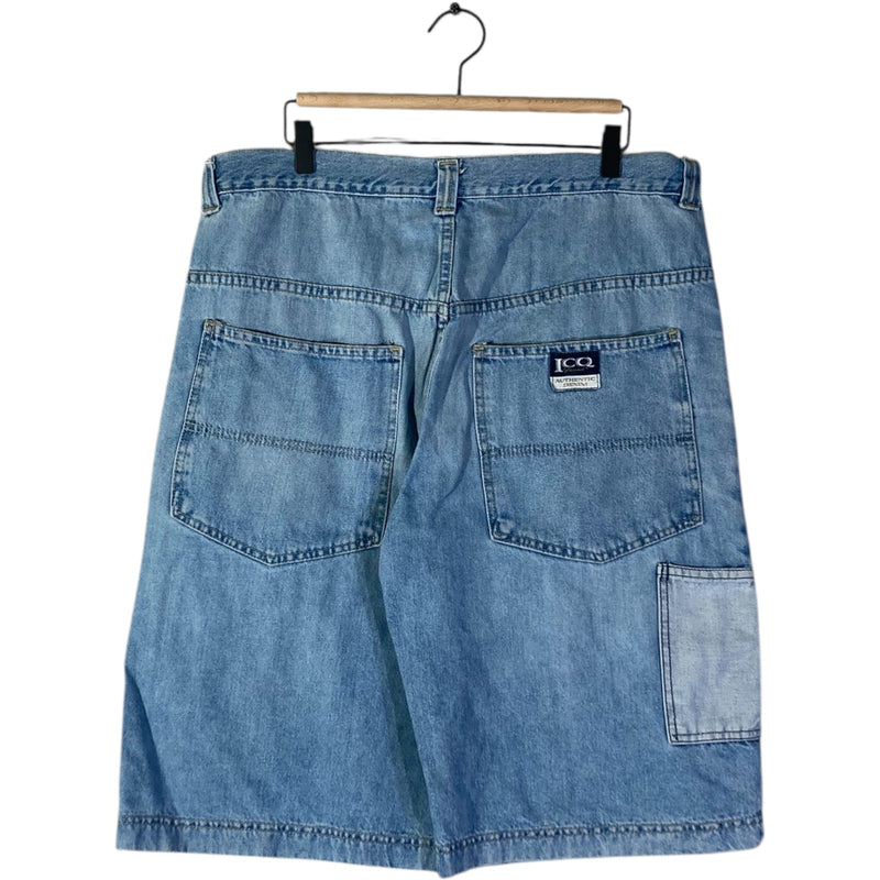 Vintage Patchwork Denim Shorts 36