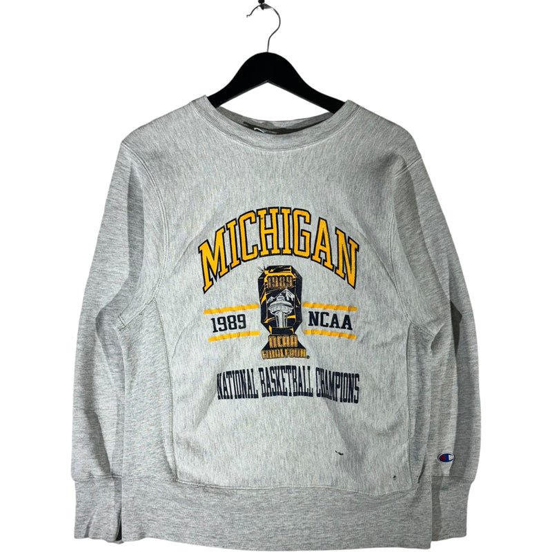 Vintage Champion Reverse Weave University Of Michigan Basketball Crewneck