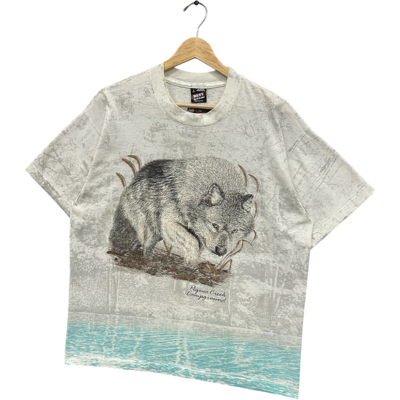 Vintage Pegnea Creek Campground Wolf Tee