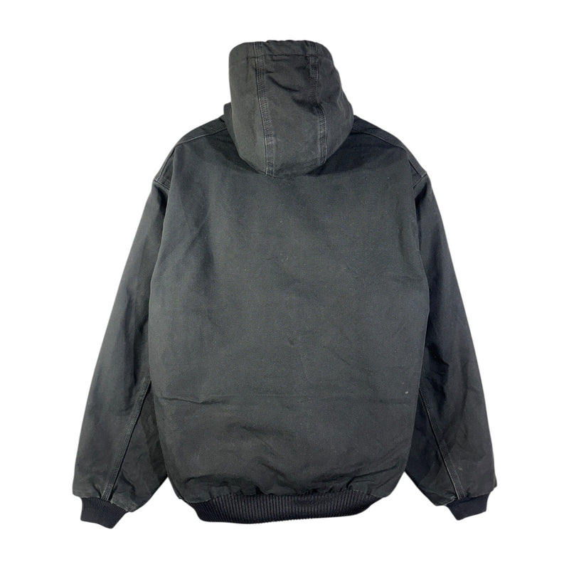 Vintage Carhartt Canvas Hooded Full Zip Workwear Jacket