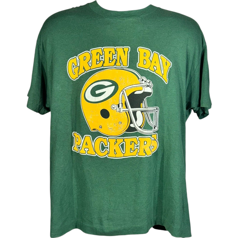 Vintage Green Bay Packers NFL Helmet Logo Tee