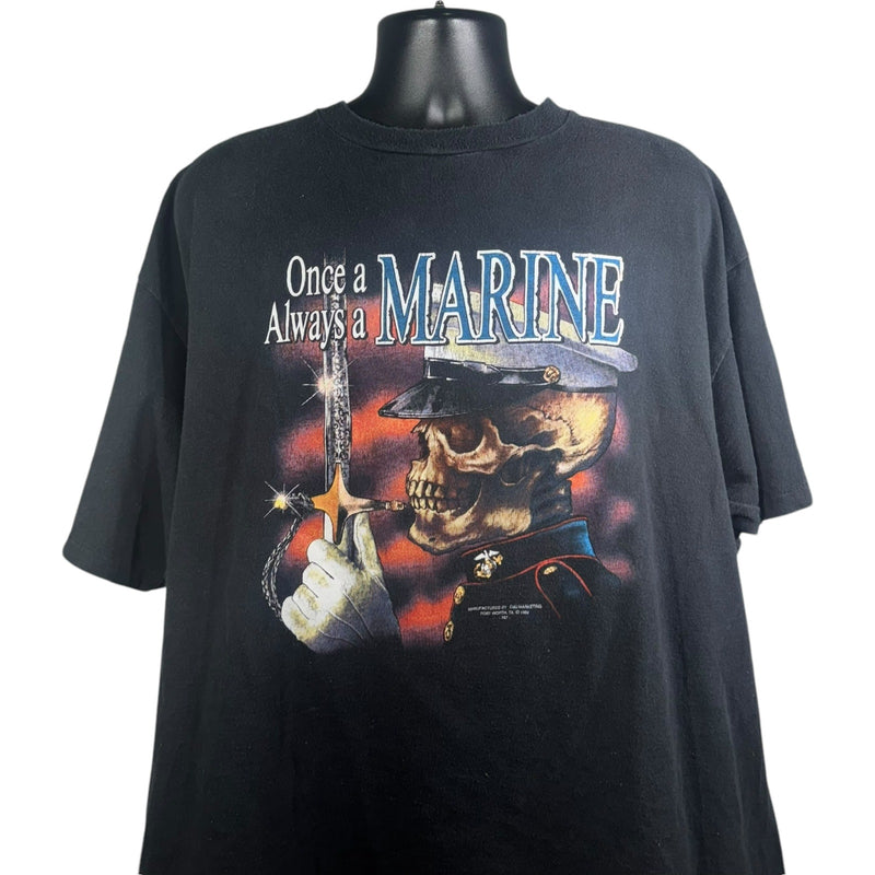 Vintage Once a Marine Always Marine Military Tee