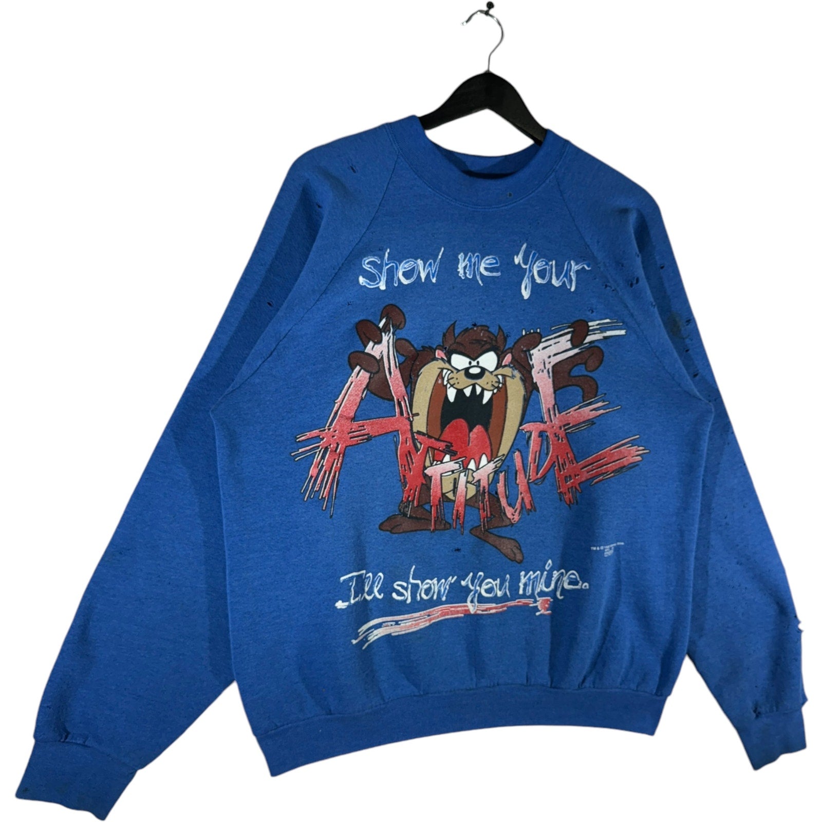 Vintage Looney Tunes "Show Me Your Attitude" Taz Crewneck