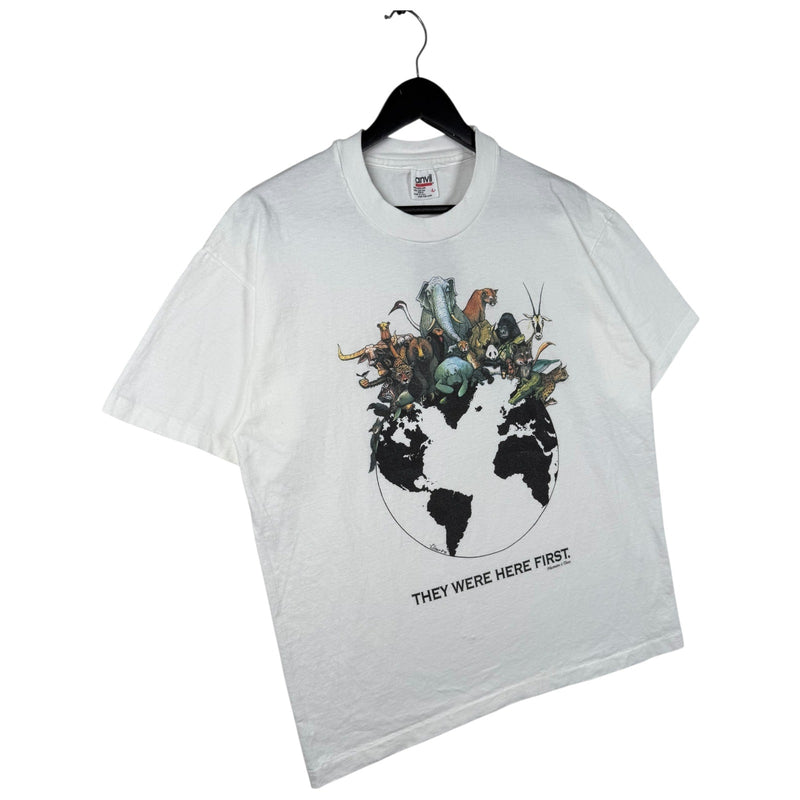 Vintage Animals They Were Here First T-Shirt