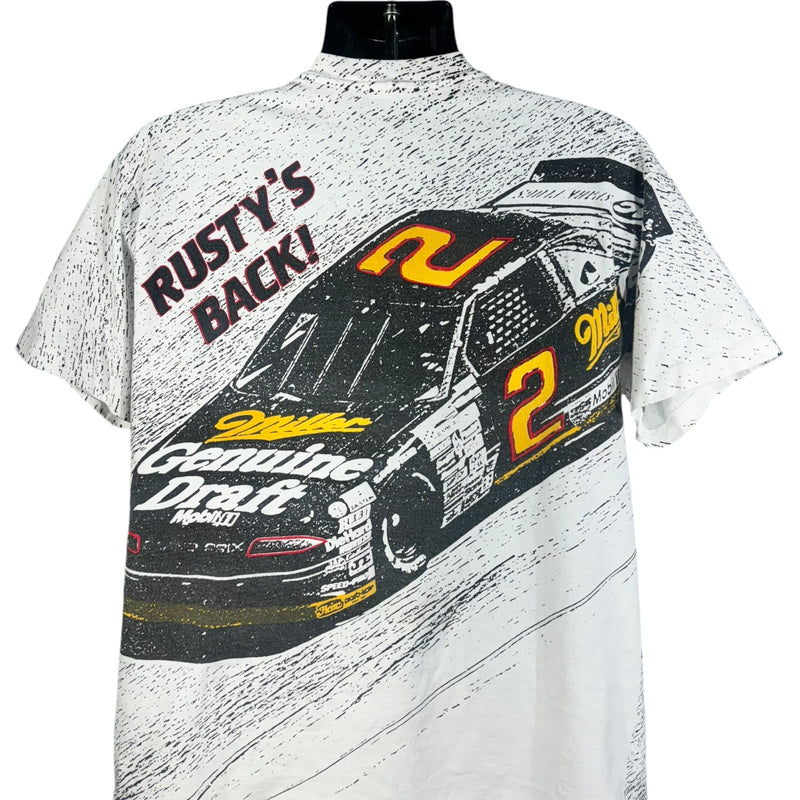 Vintage NASCAR "Rusty's Back!" Racing AOP Tee