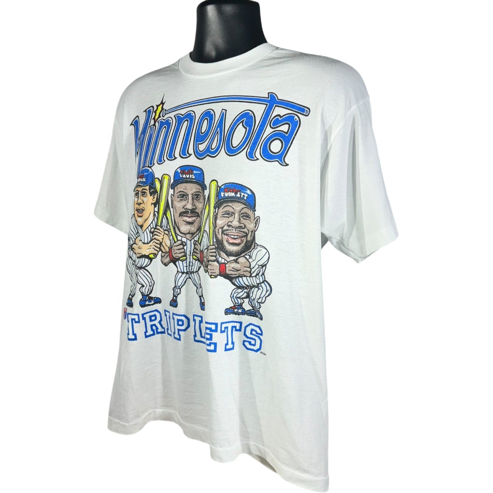 Vintage Minnesota Twins "Triplets" Caricature Tee 90s