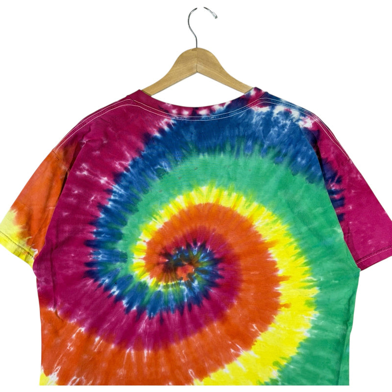 Vintage Multicolor Tie-Dye Spiral Tee