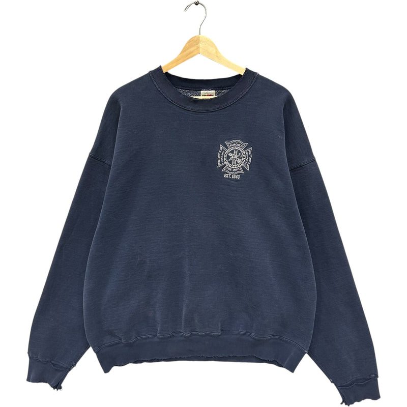 Vintage Fairfield Fire Department Crest Crewneck 90s