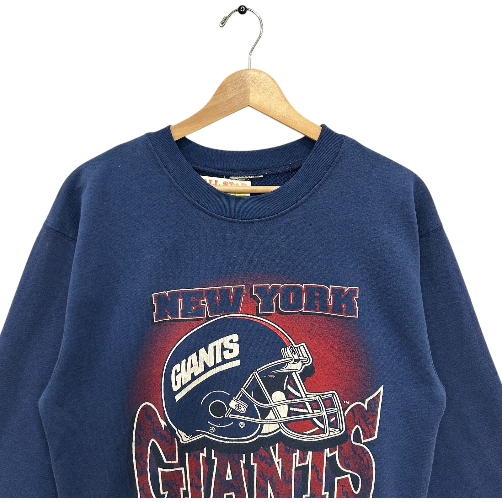 Vintage New York Giants Spellout NFL Crewneck 90s