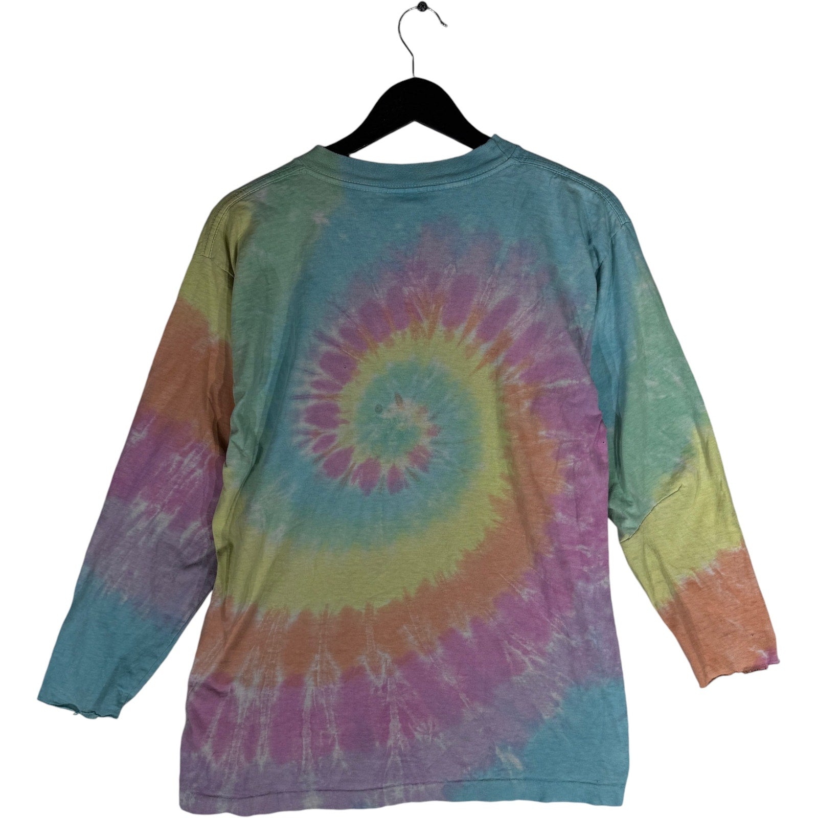 Vintage Liquid Blue Grateful Dead Tie Dye 3/4 Sleeve Tee '95