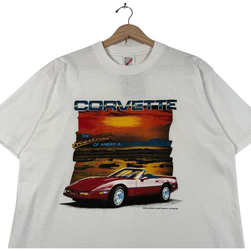 Vintage Corvette The Heartland Of America T-Shirt