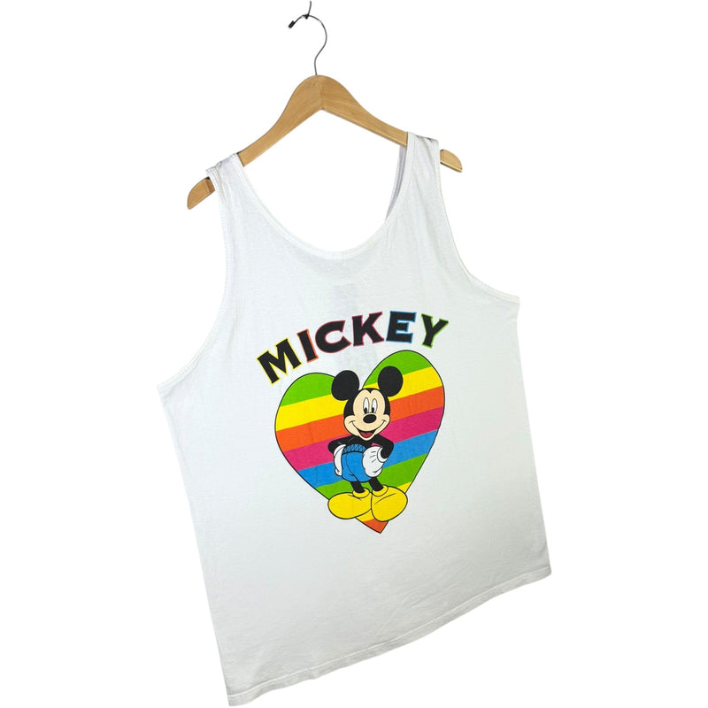Vintage Mickey Unlimited Heart Pride Rainbow Tank Top