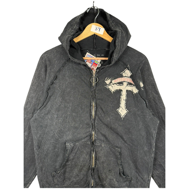 Vintage Affliction Live Fast Full Zip Hoodie