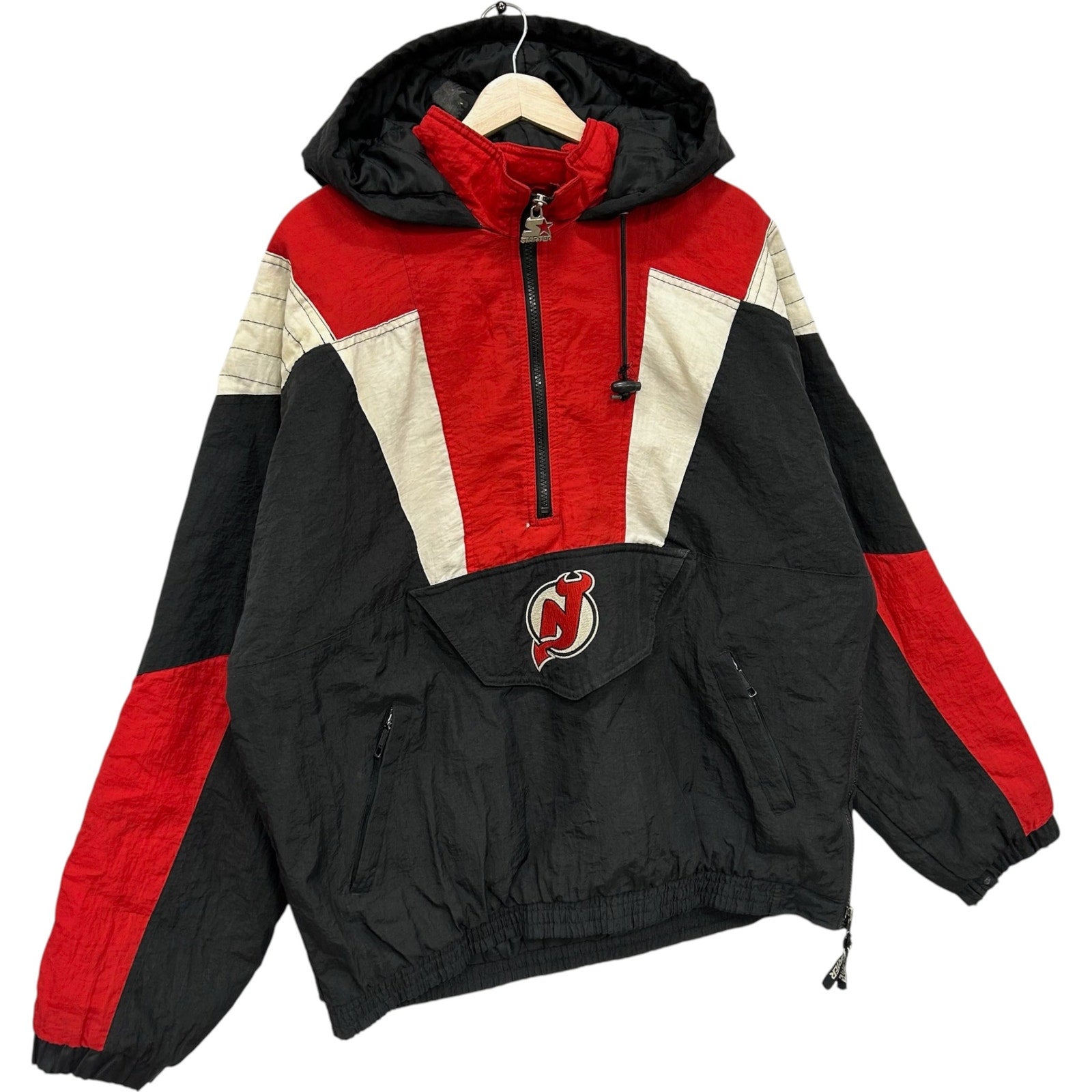 Vintage Starter New Jersey Devils Anorak Puffer Jacket 90s