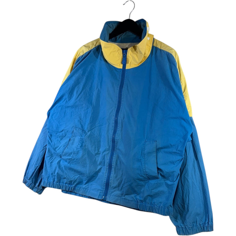 Vintage Nautical Sailing Graphic Full Zip Windbreaker