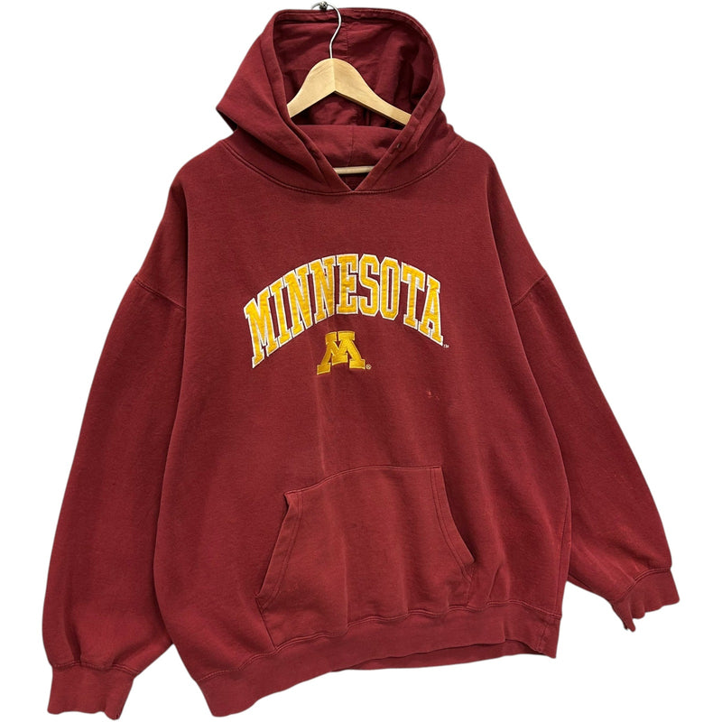 Vintage University Of Minnesota Golden Gophers Spellout Hoodie