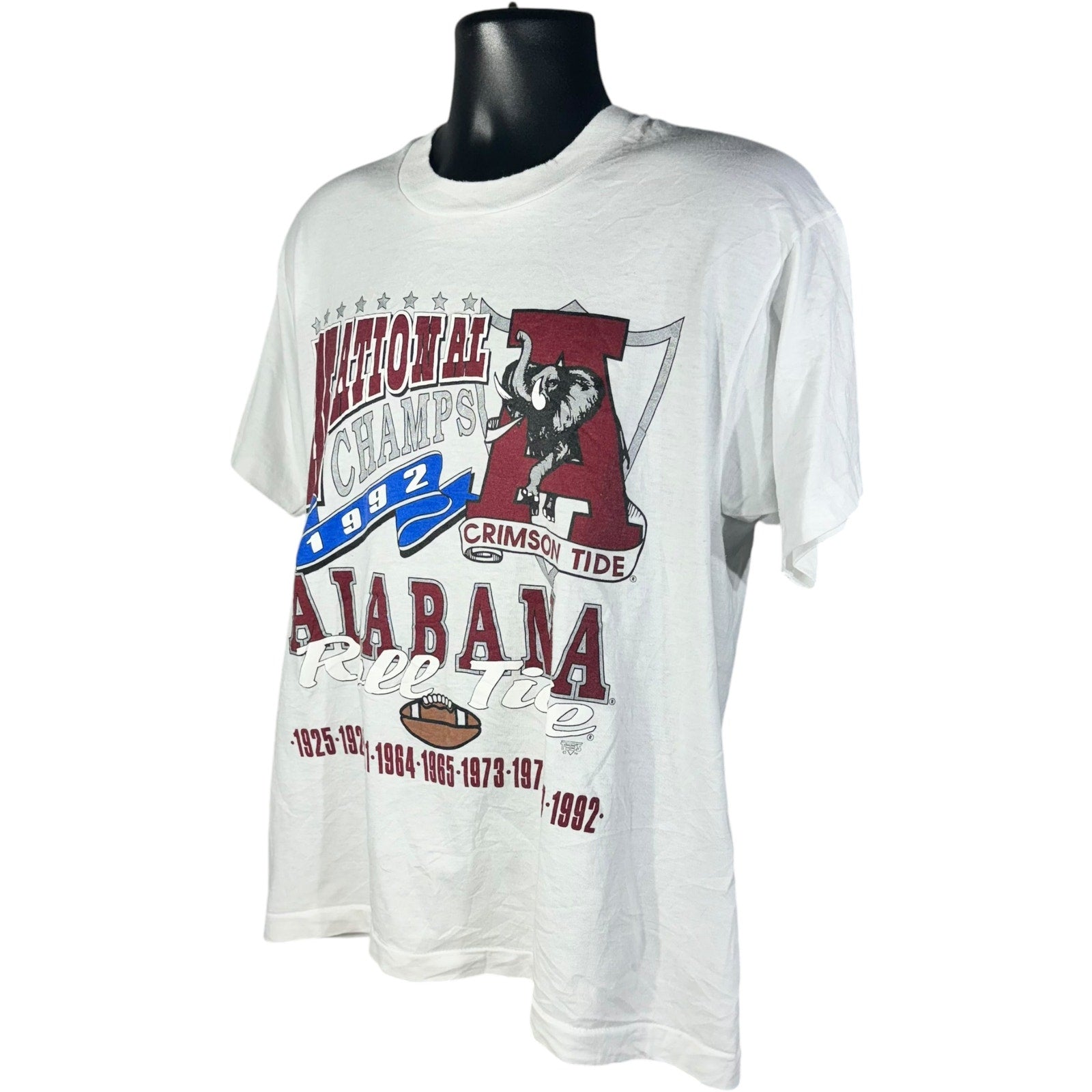 Vintage Alabama National Champions University Tee 1992