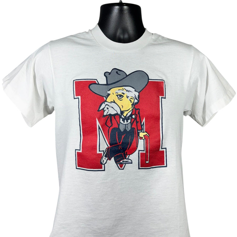 Vintage University of Mississippi Ole Miss Rebels Mascot Tee 90s