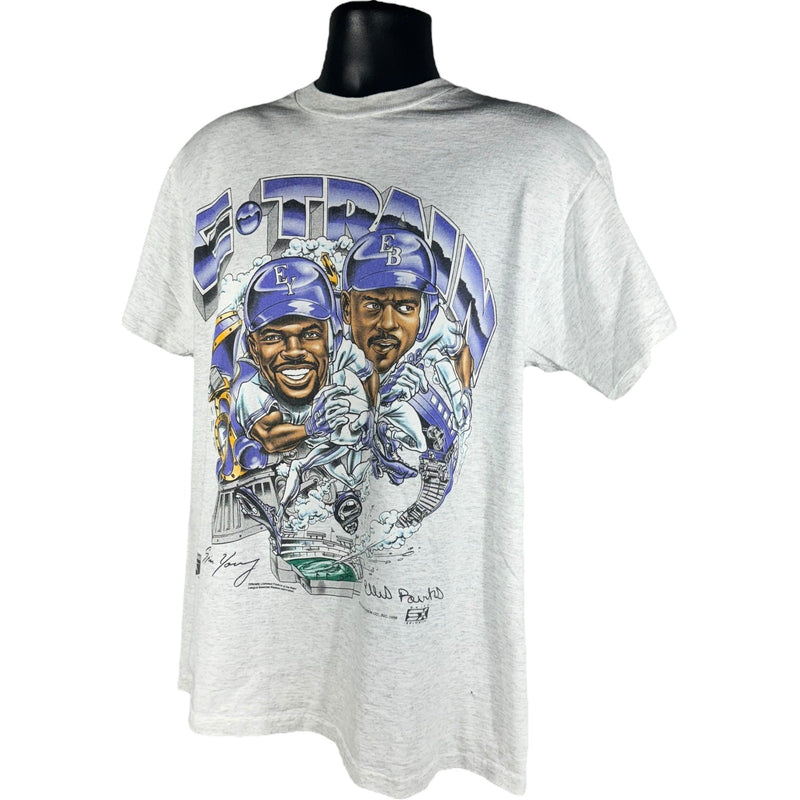 Vintage Colorado Rockies "E-Train" Caricature Tee 1996