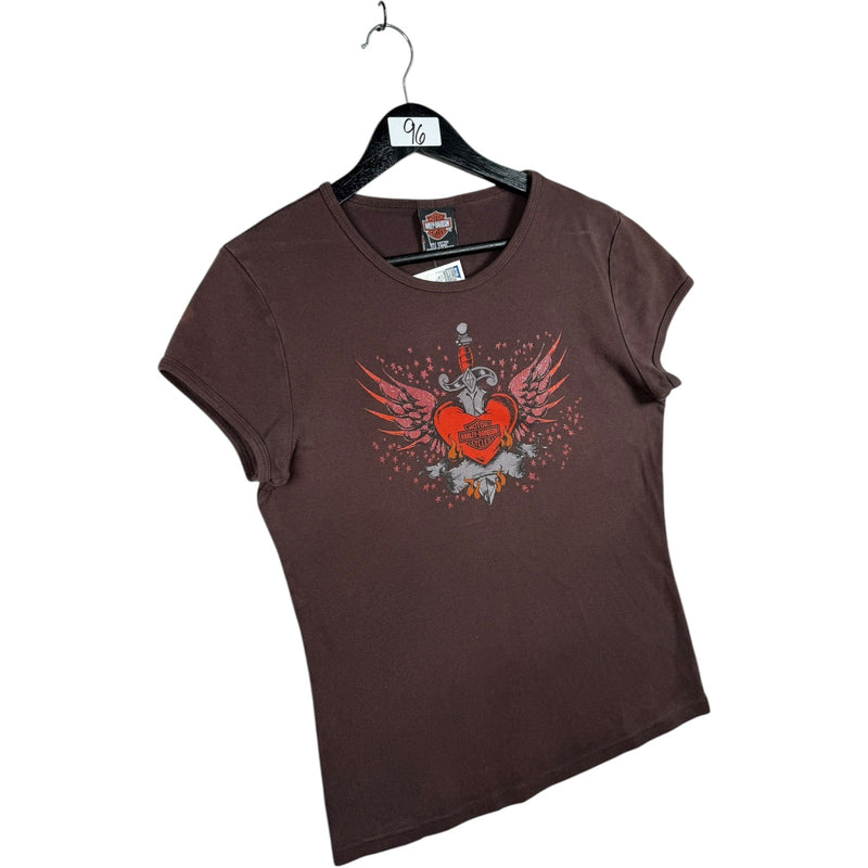Vintage Harley Davidson Heart Dagger T-Shirt