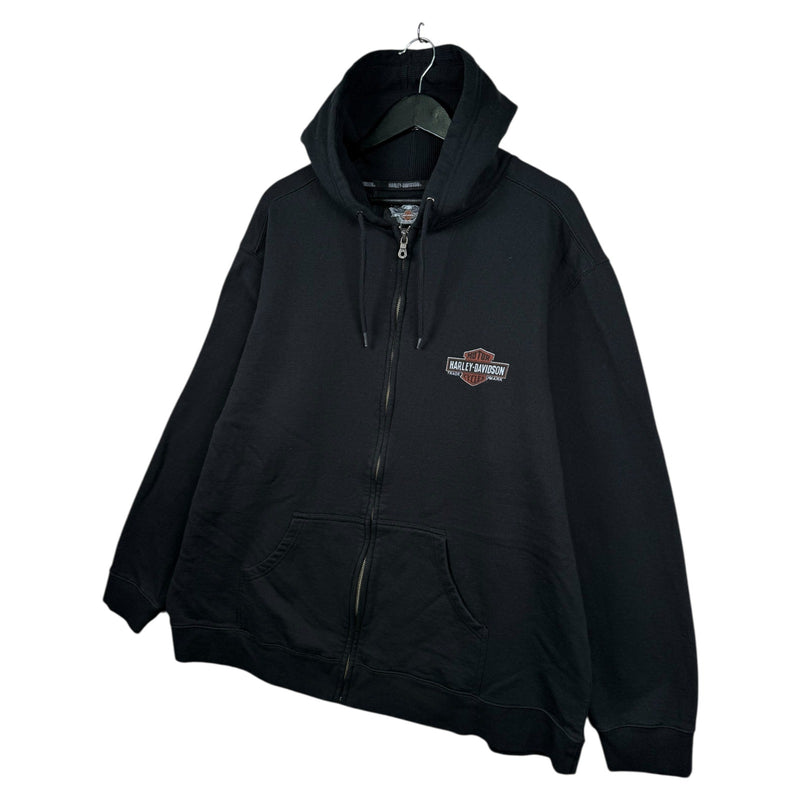 Vintage Harley Davidson Genuine Oil Full-Zip Hoodie