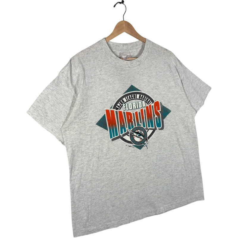 Vintage Florida Marlins Spellout Logo MLB Tee 1992